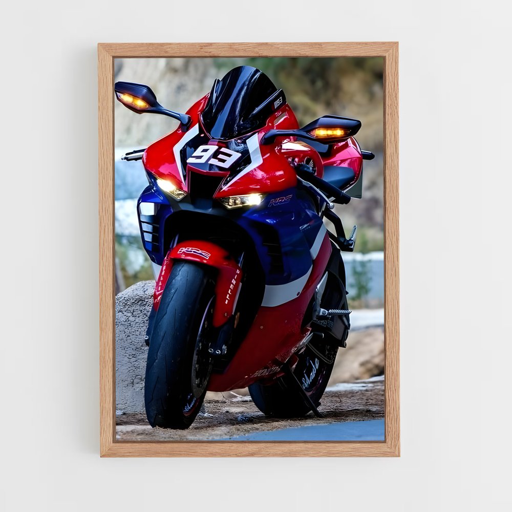 Poster Fireblade sur Route – affiche Honda Moto (vue 4)